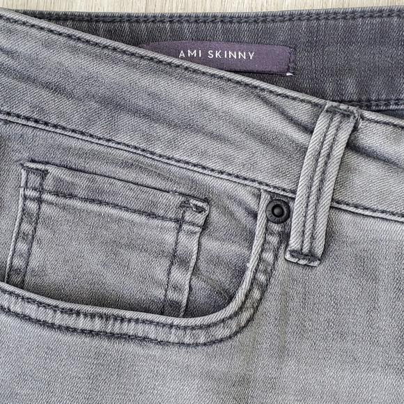 NYDJ Ami Skinny Fit Mid Rise Jeans grey pant Size 10 Petite - Picture 5 of 15